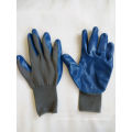 13G poliéster Shell Nitrilo guantes de trabajo de seguridad recubiertos (N6013)